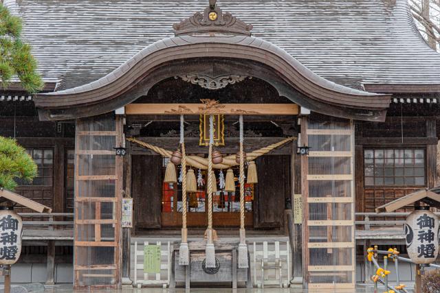 湯倉神社の境内の様子